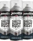 JENOLITE Directorust Pintura en aerosol brillante | 400ml | Pintura en aerosol de óxido directo para metal | Múltiples superficies: madera, metal, plástico
