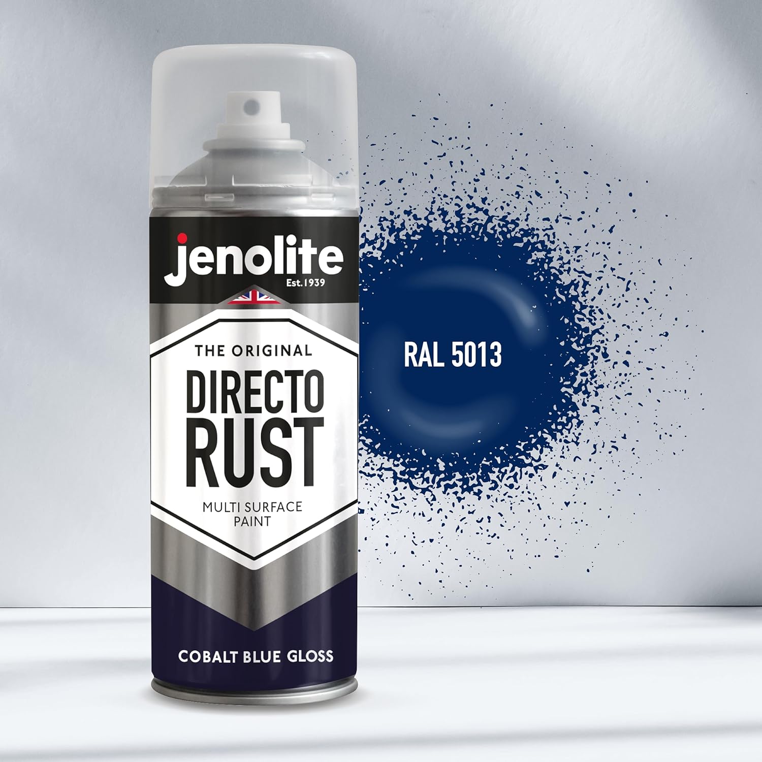 JENOLITE Directorust Pintura en aerosol brillante | 400ml | Pintura en aerosol de óxido directo para metal | Múltiples superficies: madera, metal, plástico