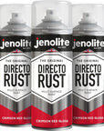 JENOLITE Directorust Pintura en aerosol brillante | 400ml | Pintura en aerosol de óxido directo para metal | Múltiples superficies: madera, metal, plástico