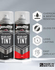 JENOLITE Headlight Tinted Spray Paint | 400ml | Tinted Lens Lacquer | Subtle Tint for Automobile Tail Lights | Suitable for Glass and Plastic Lenses
