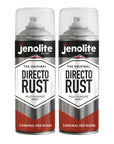 JENOLITE Directorust Pintura en aerosol brillante | 400ml | Pintura en aerosol de óxido directo para metal | Múltiples superficies: madera, metal, plástico