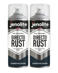 JENOLITE Directorust Pintura en aerosol brillante | 400ml | Pintura en aerosol de óxido directo para metal | Múltiples superficies: madera, metal, plástico