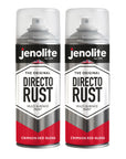 JENOLITE Directorust Pintura en aerosol brillante | 400ml | Pintura en aerosol de óxido directo para metal | Múltiples superficies: madera, metal, plástico