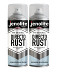 JENOLITE Directorust Pintura en aerosol brillante | 400ml | Pintura en aerosol de óxido directo para metal | Múltiples superficies: madera, metal, plástico