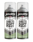 JENOLITE Directorust Pintura en aerosol brillante | 400ml | Pintura en aerosol de óxido directo para metal | Múltiples superficies: madera, metal, plástico